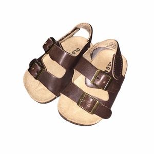 Old Navy Brown Strappy Sandals 3-6 mon